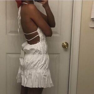 ZARA 100% cotton TIERED, TRENCH DRESS Short dress...